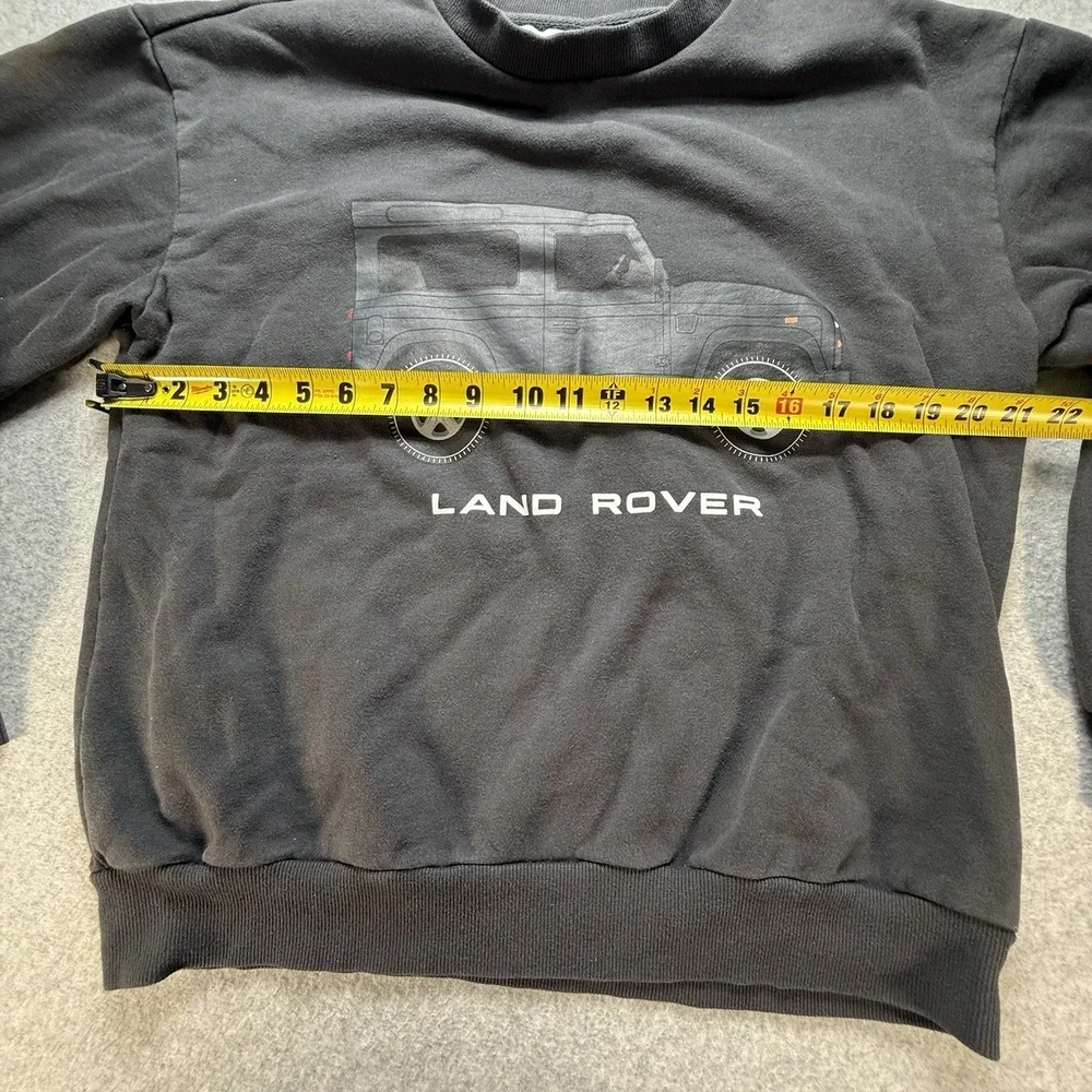 Pacsun Land Rover‎ Crewneck Black Sweatshirt Unisex S Boxy Fit